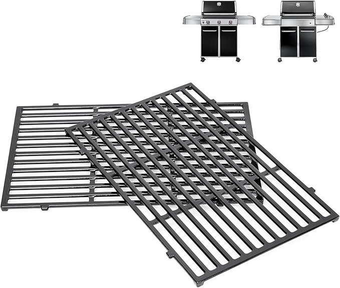 Grillrooster Geëmailleerd Rooster Weber Spirit E310 E320 S310 S320 Gasbarbecue Rechthoekig Barbecue Gasgrill Houtskoolgrill 44x30cm 2 Stuks
