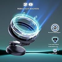 Vista 2 de Se adapta a MagSafe Soporte de coche para tablero universal y pantalla Tesla, aleación de zinc, plegable, manos libres, soporte de automóvil