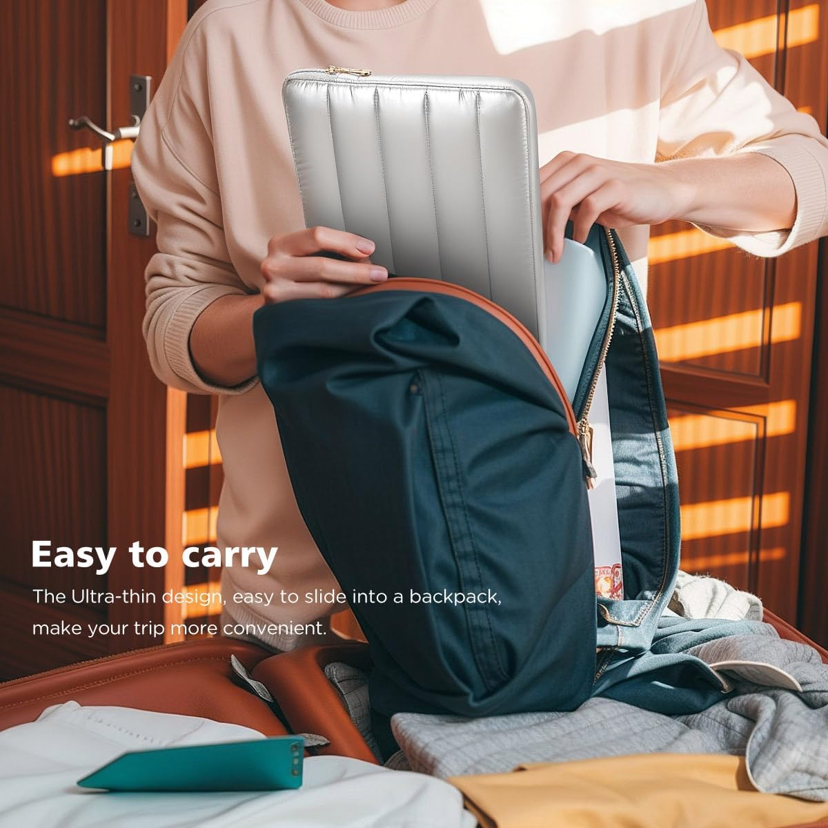 14 inch Shiny Puffy Laptop Sleeve Case for 14" MacBook Pro M4 M3, Surface Laptop Studio 2, ThinkPad E14 Gen 6, IdeaPad 3i, 14.5" XPS 14, Inspiron 14, 14" Yoga Pro 7 Gen 9 Laptop Bag Cover - Image 6