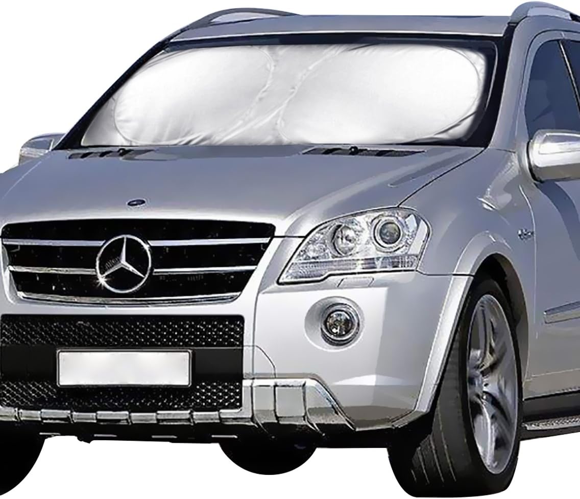 Advgears Car Windshield Sun Shade Car Window Shade Sun Visor Heat Sun Reflectors UV Reflector Shields Keeps Vehicle Cool Damage Free(Ultra-Large 70 X 35 inches)