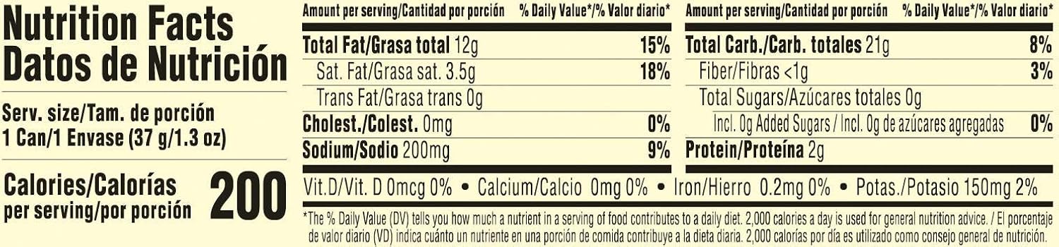 Pringles Potato Crisps Chips, Original Flavored, Single Serve, Grab and Go, 1.3 oz Can(Pack of 12)