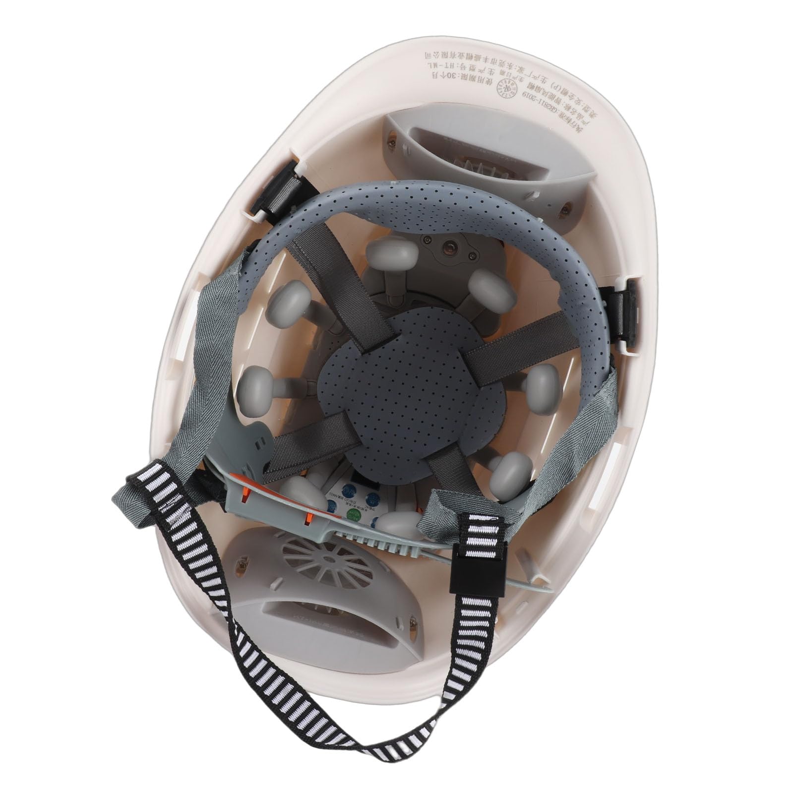 Bauarbeiter-Schutzhelm, Fiberglas-ABS-Solarkühlventilator-Schutzhelm mit Wassernebelkühlung, Bluetooth-Anrufen, Digitalanzeige für Baustromarbeiter