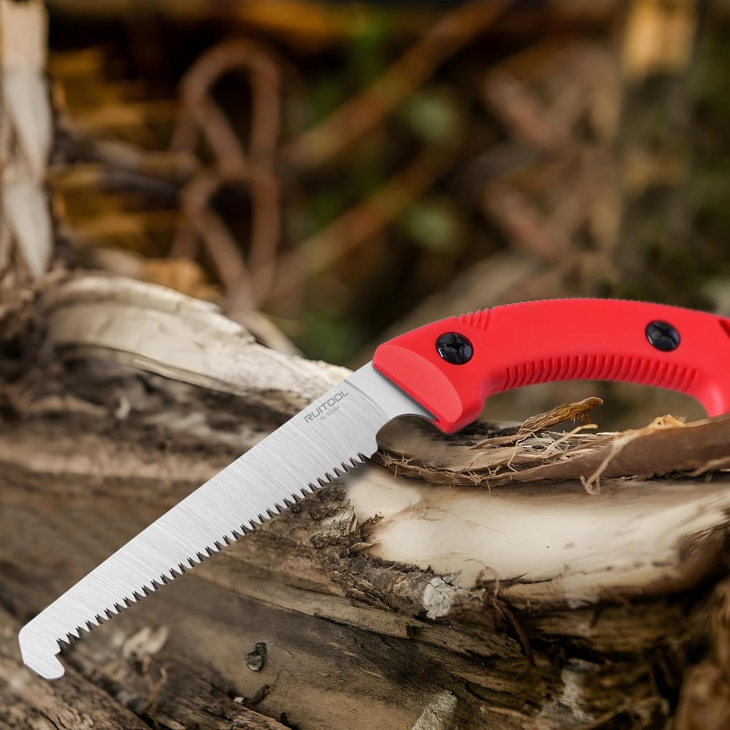 RUITOOL Bone Meat Saw for Hunting and Butchering, Camping Saws for Rib Cutting, Outdoor Portable Hand Saw with Non-Slip Handle, High Carbon Steel 12 TPI Saw Blad with Triple Ground Saw Teeth