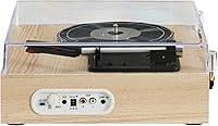 Vista 4 de Tocadiscos Crosley CR6042A-NA Scout de 3 velocidades con Bluetooth y bocinas integradas, color natural