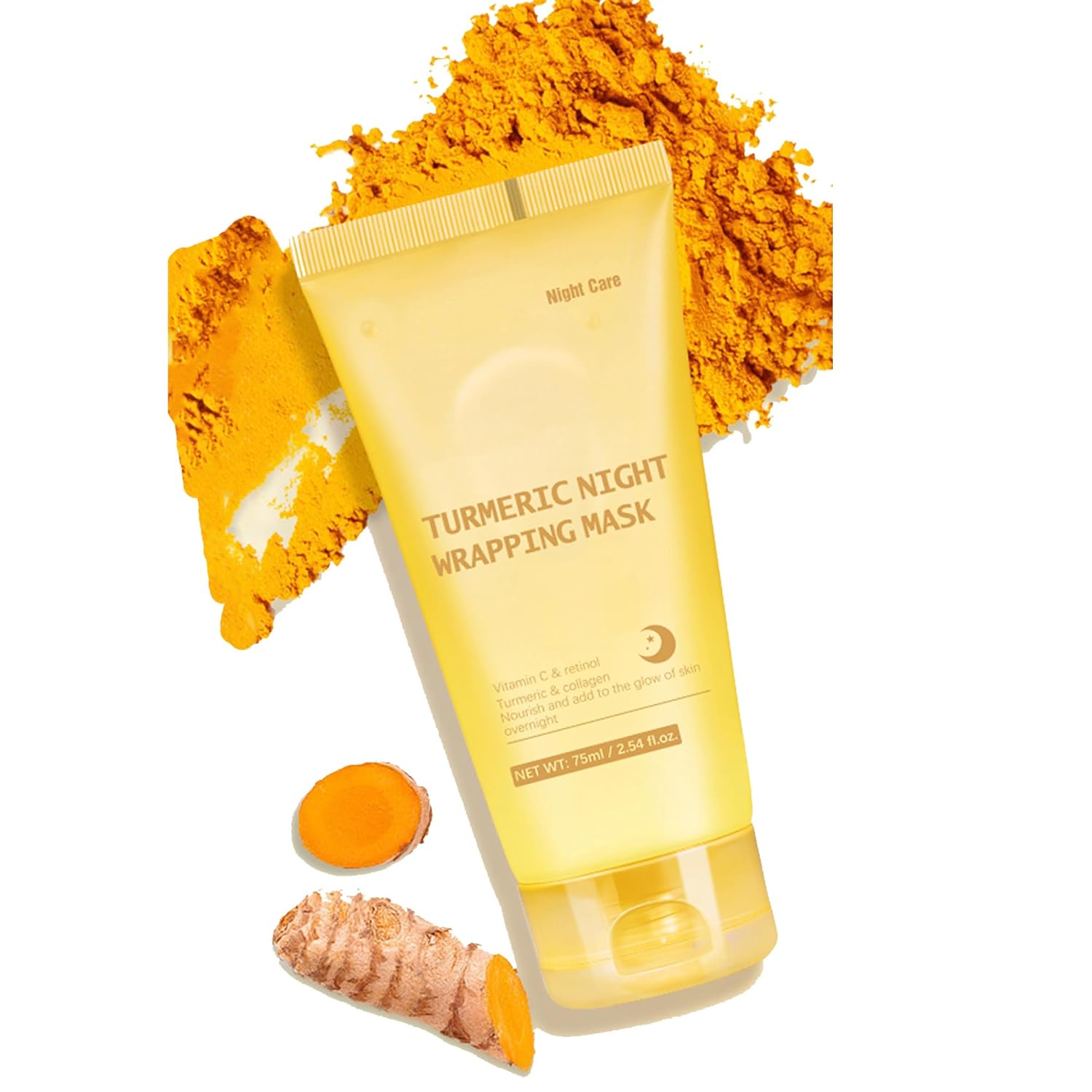 Turmeric Collagen Night Wrapping Peel off Mask, Hydrating & Firming Peel-Off Facial Care with Hydrolyzed Collagen, Firming, Deeply Nourishing & Improving Skin Elasticity, For All Skin Types Turmeric Collagen Night Wrapping Peel off Mask, Hydrating & Firming Peel-Off Facial Care with Hydrolyzed Collagen, Firming, Deeply Nourishing & Improving Skin Elasticity, For All Skin Types