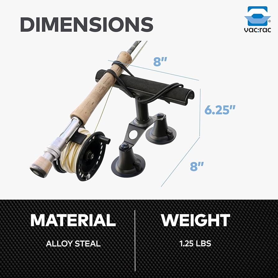 ロッドキャリア VacRac QuadRac らくらく簡単ポイント移動 【新品】 Vac Rac Magnectic and Vacuum Base Rod Racks for your fishing