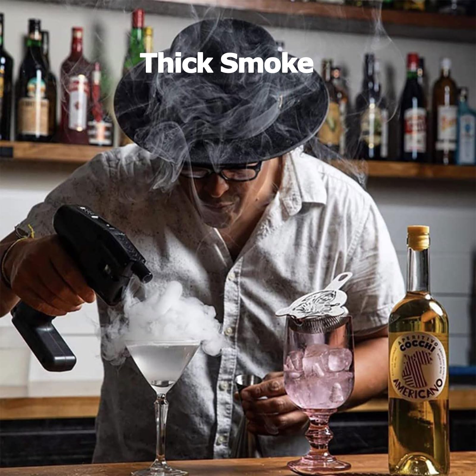 Pistola Portatile Per Bolle Di Fumo Da Cocktail, Kit Affumicatore Per Cocktail Con Impugnatura Comoda, Pistola Tascabile Per Aromatizzare I Cocktail, Per Esaltare Bevande E Cibi Con Nuvole Ricche