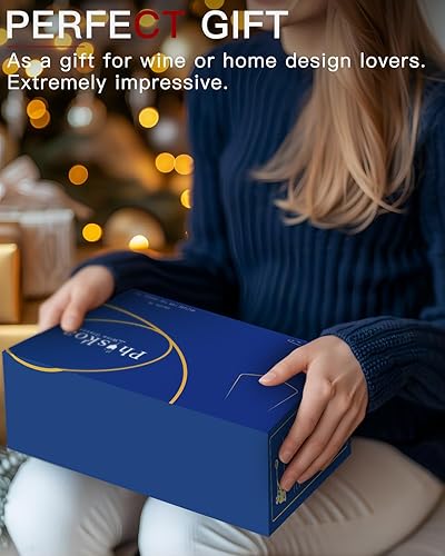 Miniatura 9 de Juego de copas de vino tinto de 4 a 18 onzas sopladas a mano, copas de vino modernas, copas de vino cuadradas únicas con fondo plano para cabernet,