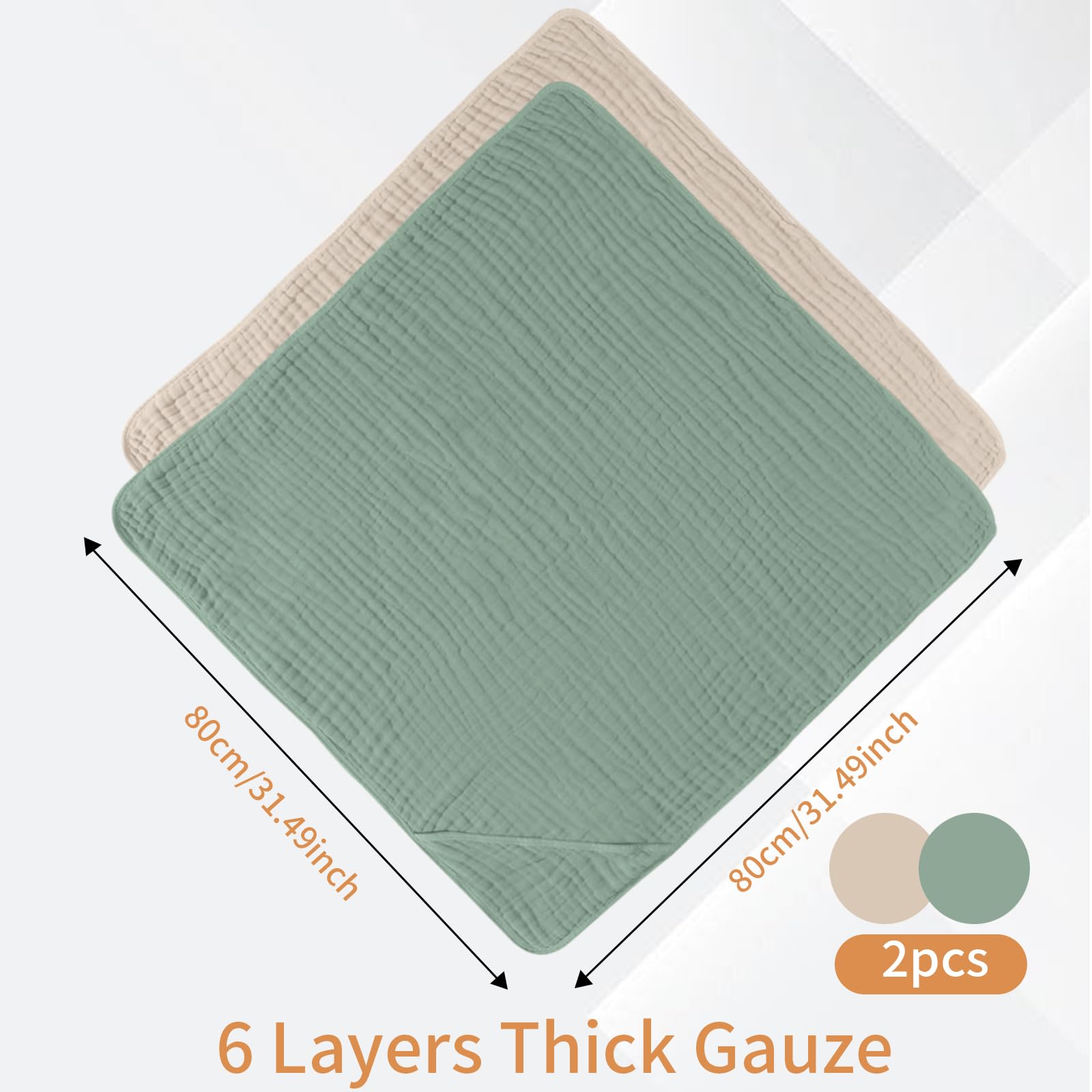 2pcs Serviette à Capuche pour Bébé 80 × 80 cm Drap Serviette de Bain Capuche Bébé Super Absorbante Coton Doux Peignoir Cape de Bain Nouveau-né,Naissance,Enfant pour Piscine ou Plage