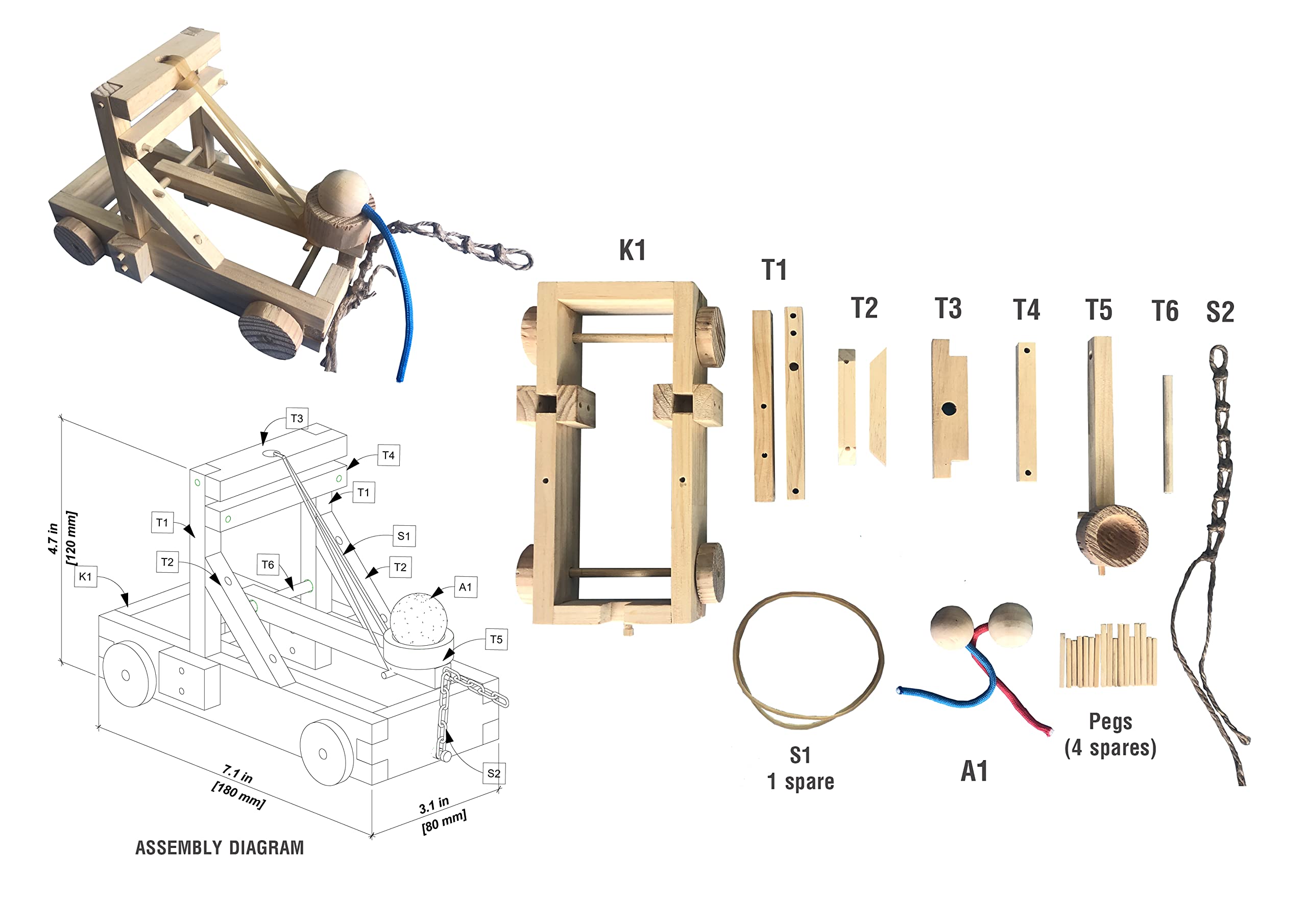 Mangonel Catapult Diagram