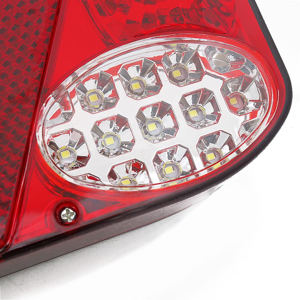 2pcs Oświetlenie Tylne Lampy Ogonowe Wskaźnik 12v Led Samochodowy Ciężarówka Tylna Tylna Postój Hamulca Sygnał Lampa Sygnałowa Wskaźnik Do Przyczepy Ciężarówki Van Lorry