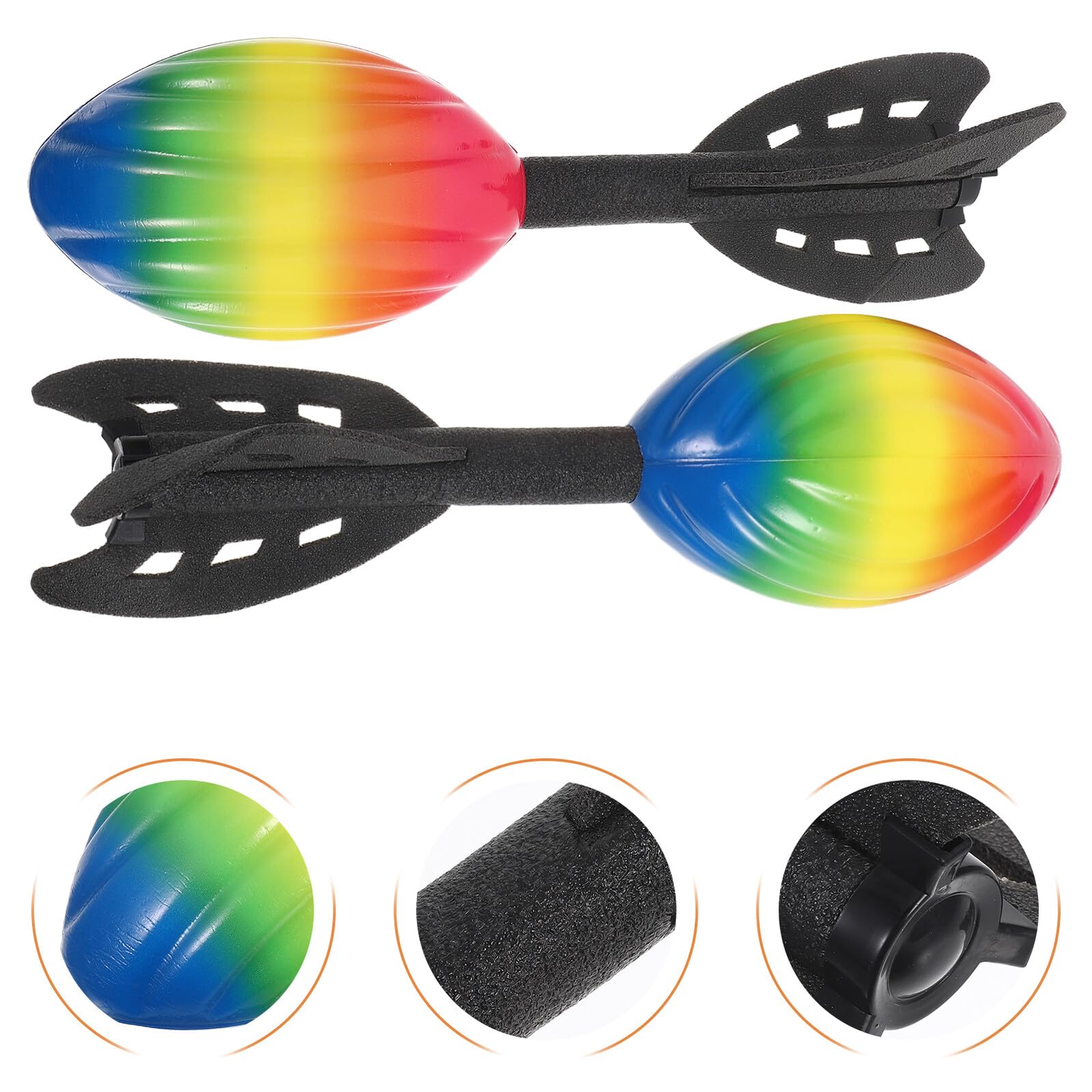 Alasum Lot de 2 Lance-Fusées en Mousse PU D’Extérieur pour Garçon et Filles Mini-Fusées Volantes pour Jardin et Jeux D’Été Jeu Stem Éducatif pour Fête D’Anniversaire et Activités en