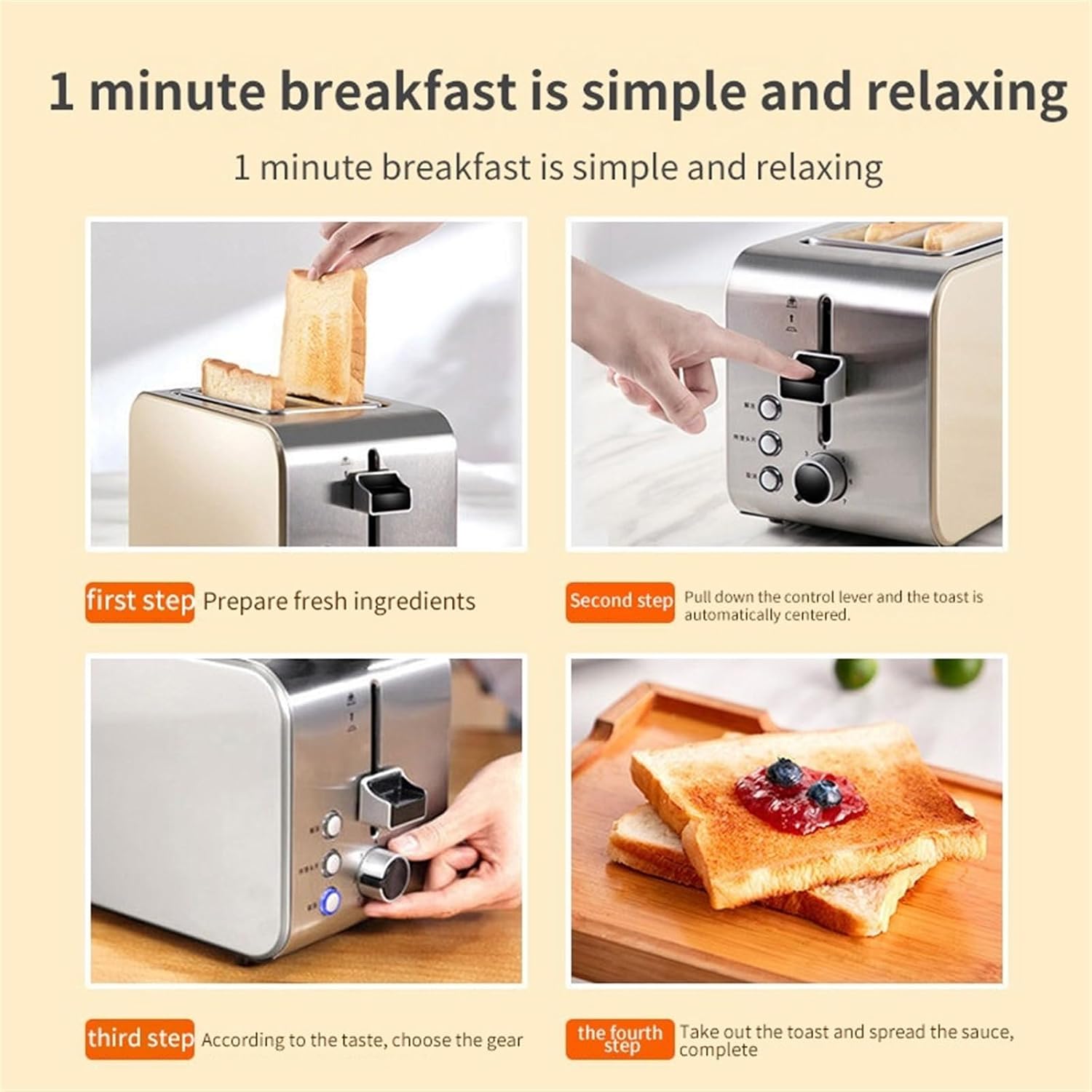 Using Toaster Taygate Donlim 2-Slice Toaster Instruction Manual