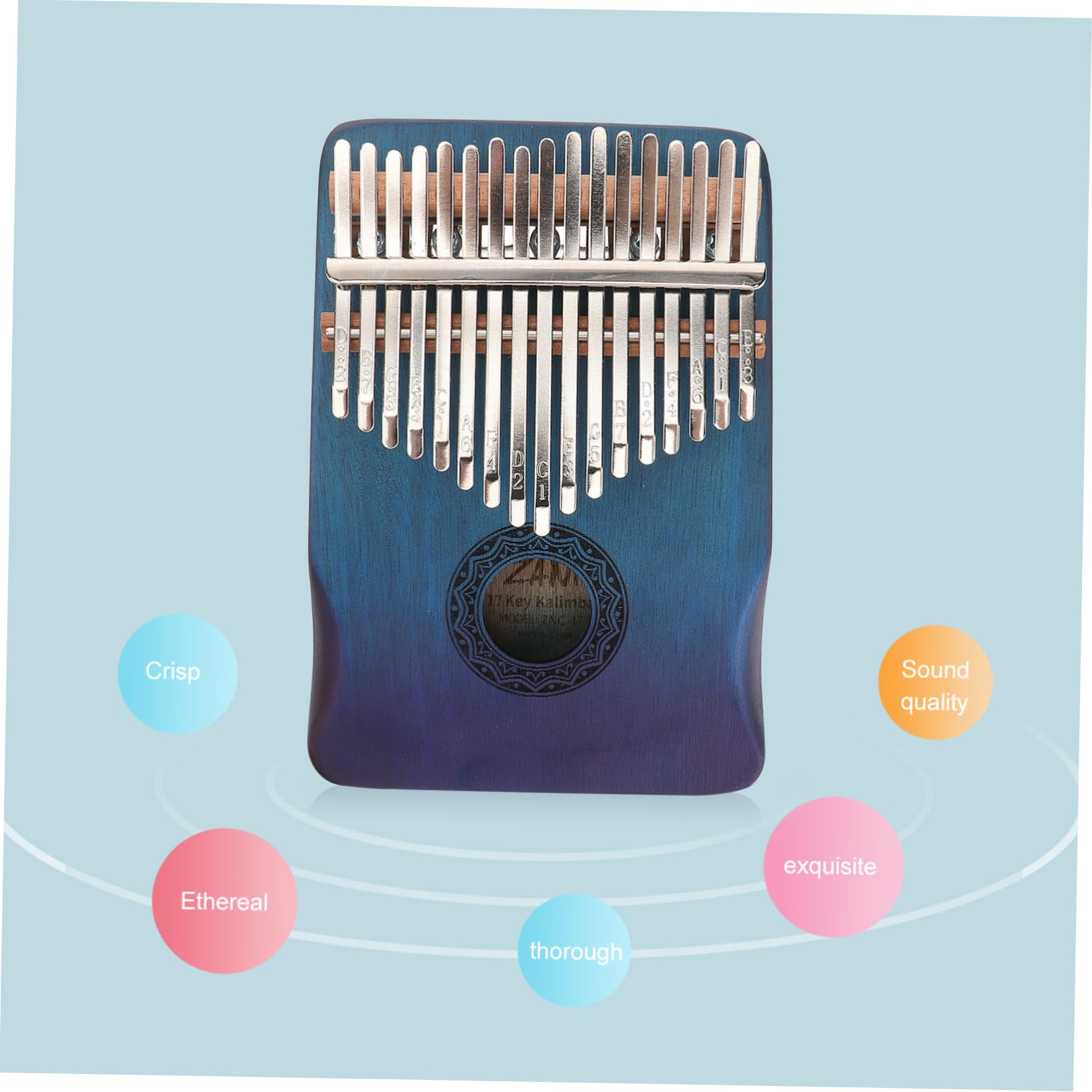 BESPORTBLE Beauty and Elegance Key Thumb Piano for Beginners Portable and Great for Relaxation