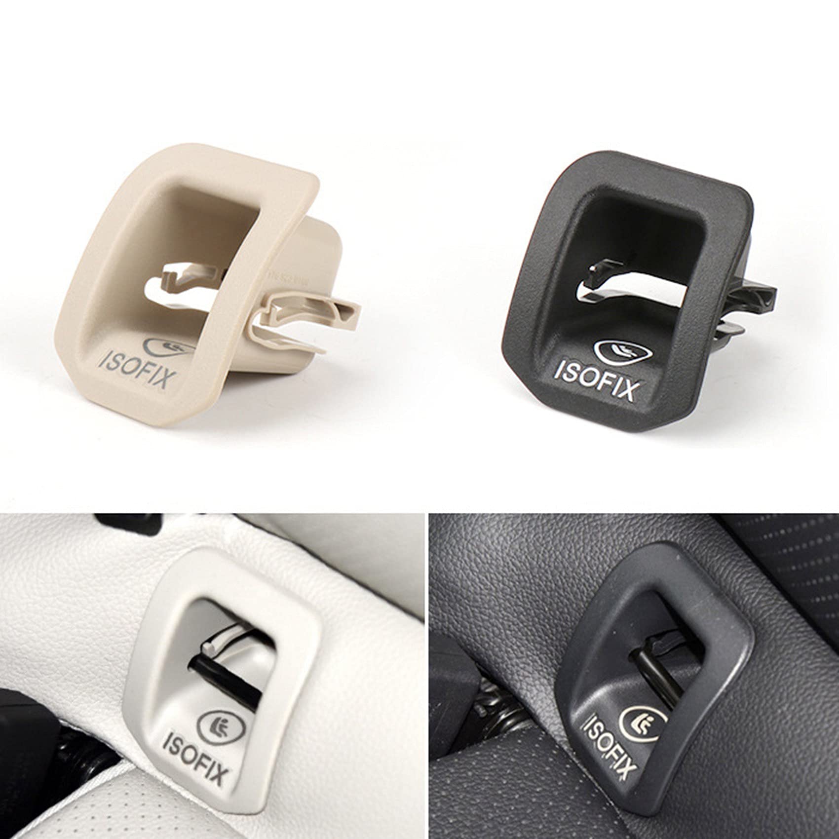 1769230100 - adaptadora ISOFIX para asiento infantil Clase A W176 GLA200 GLA220 GLA260, color negro