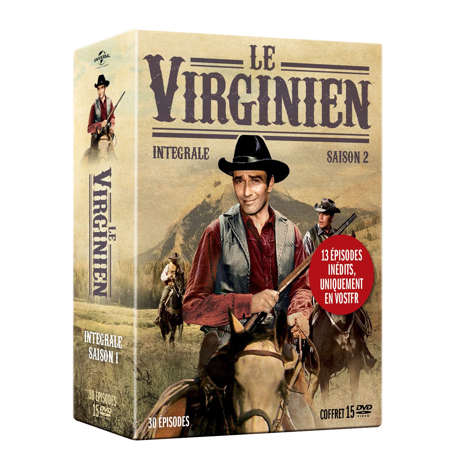 [Elephant Films] Edition officielle française - Le Virginien - Intégrale saison 2 - Coffret 15 DVD