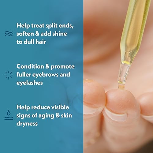 Miniatura 2 de Eve Hansen Aceite de ricino orgánico certificado por USDA, aceite portador puro para pestañas, cejas, cabello y piel con aplicador (2 onzas)