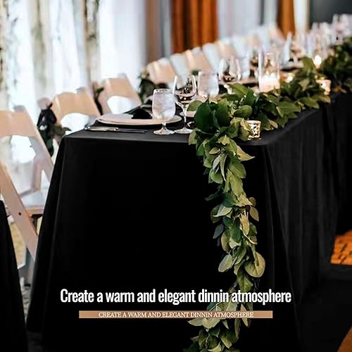 Miniatura 66 de Paquete de 4 manteles redondos blancos de 120 pulgadas – Mantel circular de poliéster para mesa redonda, resistente a las manchas y a las arrugas