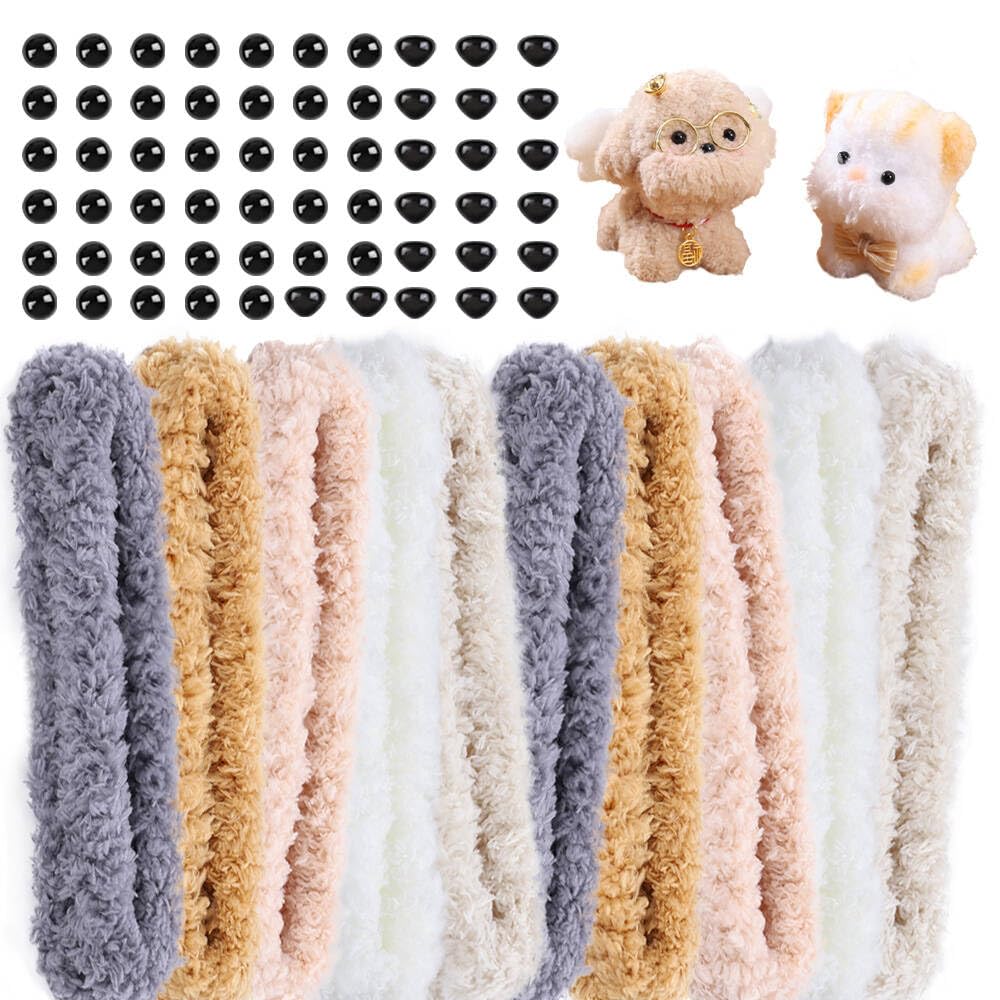 Pipe Cleaners Craft Kit, 10 PCS Extra Thick Jumbo for Pipe Cleaners, 10Pcs Fuzzy Material Chenille Stems Colorful DIY Arts Projects for Creative Projects Supplies Decorations