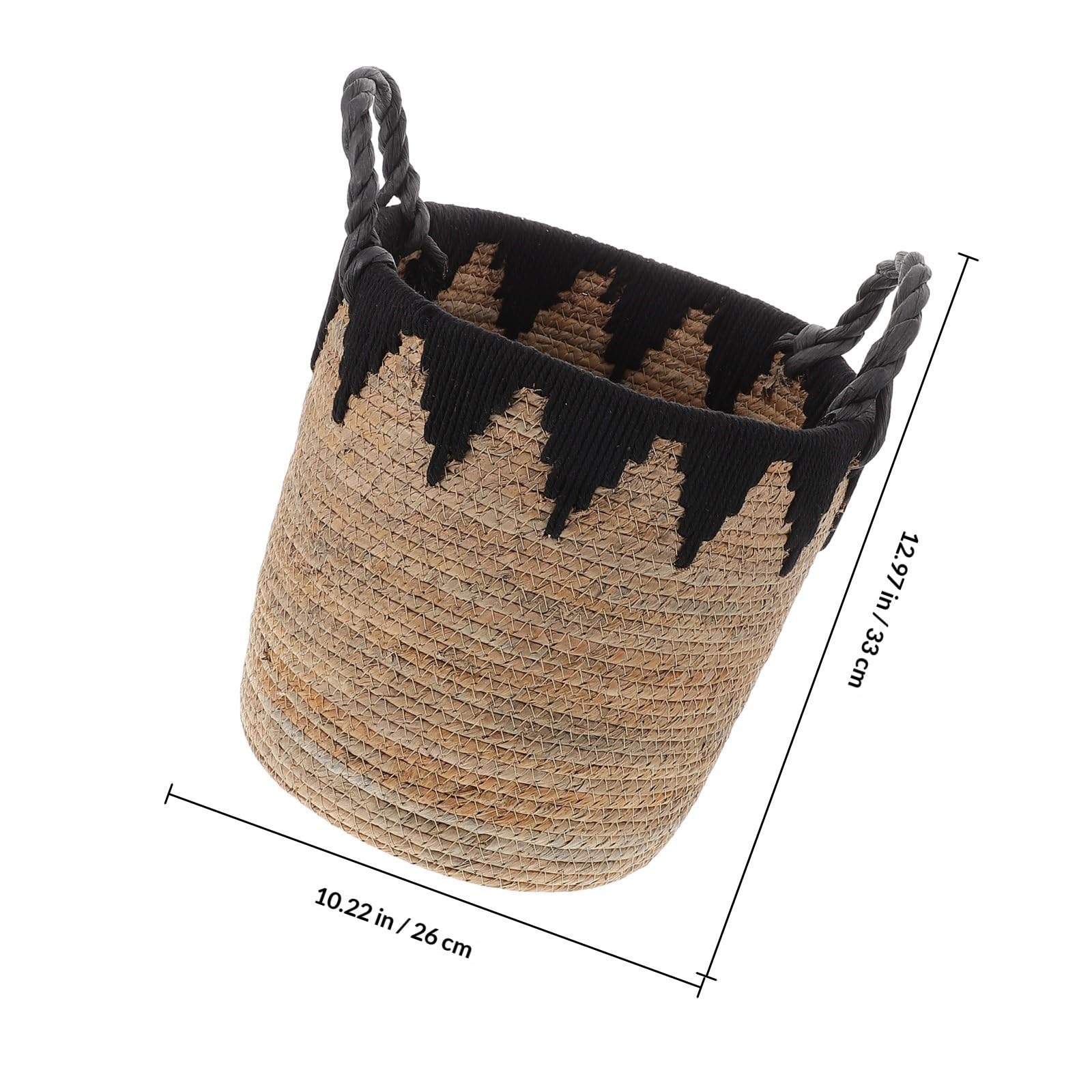 VICASKY Cesta de Almacenamiento de Algas Marinas Tejida a Mano con Gran Capacidad y Diseño Natural para Guardar Juguetes y Ropa en Sala de Estar o Dormitorio
