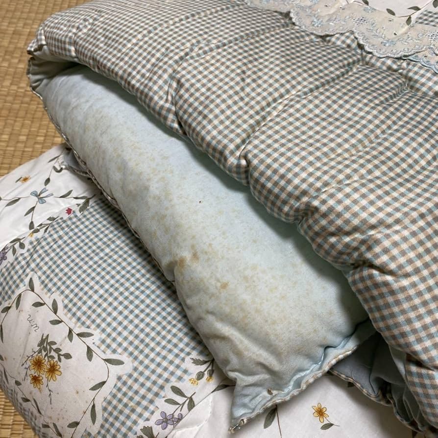 真綿掛け布団　昭和レトロ Amazon.co.jp: 掛け布団 掛布団 布団 綿 ポリエステル 昭和