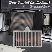 Vista 6 de Joyvilla Caja de Pan de Doble Capa de Bambú para Encimera de Cocina, Contenedor de Almacenamiento de Pan, Caja de Pan Negra con Ventana, de Gran