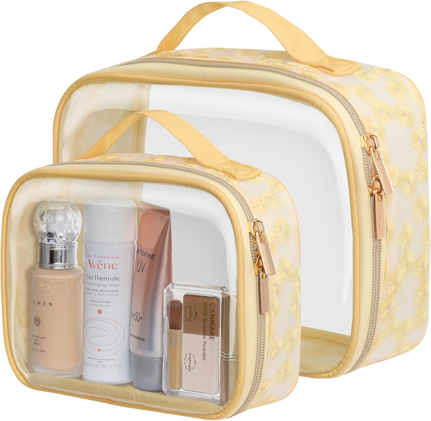 PACKISM TSA Approved Toiletry Bag 180° Large Opening Clear