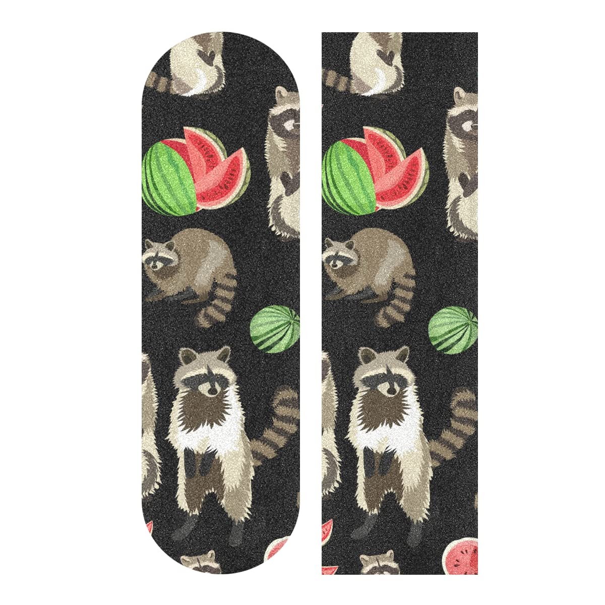 HUSSRITY Cute Fluffy Raccoon Skateboard Grip Tape 9