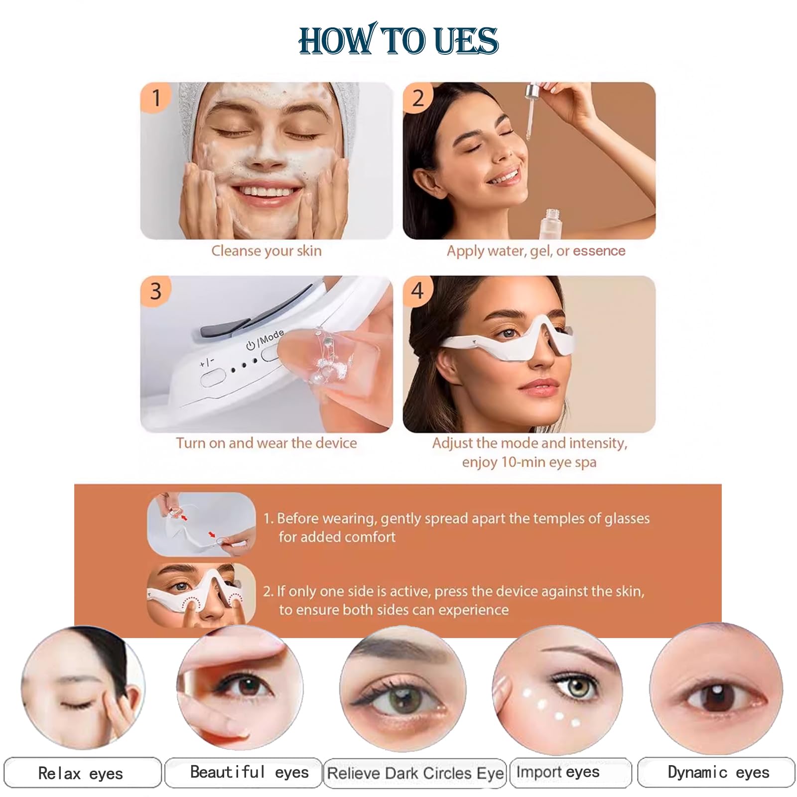 3D Vibration Eye Massager 3Dアイマッサッジャー iProTech 3D Vibration Eye Massager Portable Advaned Eye Beauty