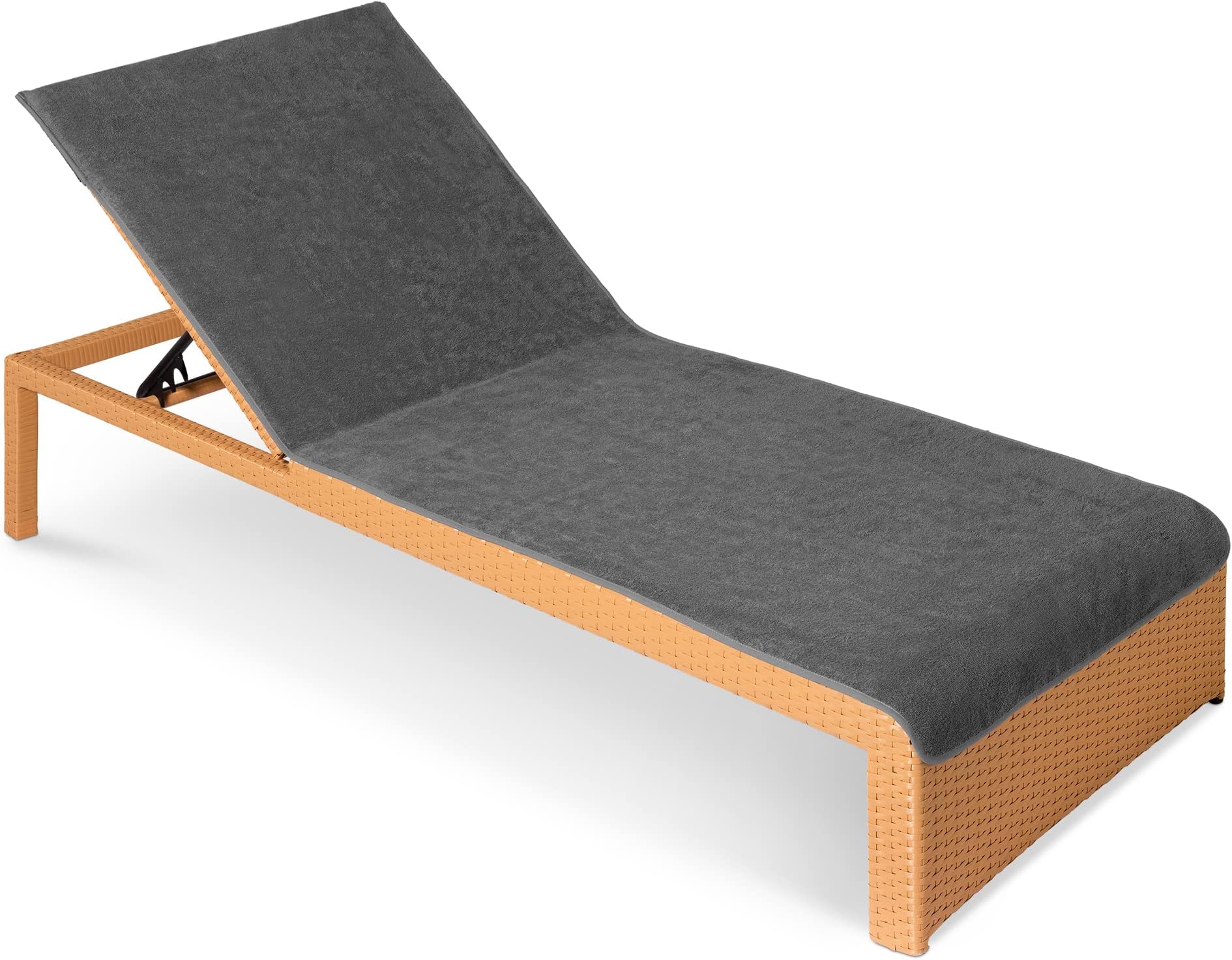 JEMIDI Sun Lounger Cover – Garden Chair Cover 200 x 75 cm Cotton – Large Size Towel for Beach Pool Tan