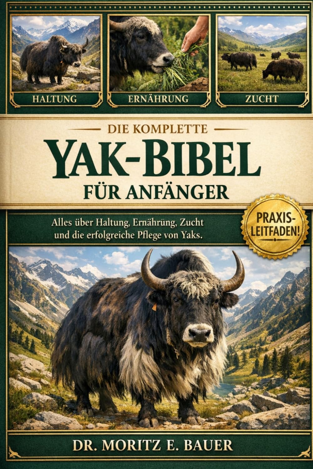DIE KOMPLETTE YAK-BIBEL FÜR ANFÄNGER: Alles, was Sie über Yaks wissen müssen : Rassemerkmale und Temperament, Anpassung....wichtiges Wissen für Anfänger und Liebhaber.
