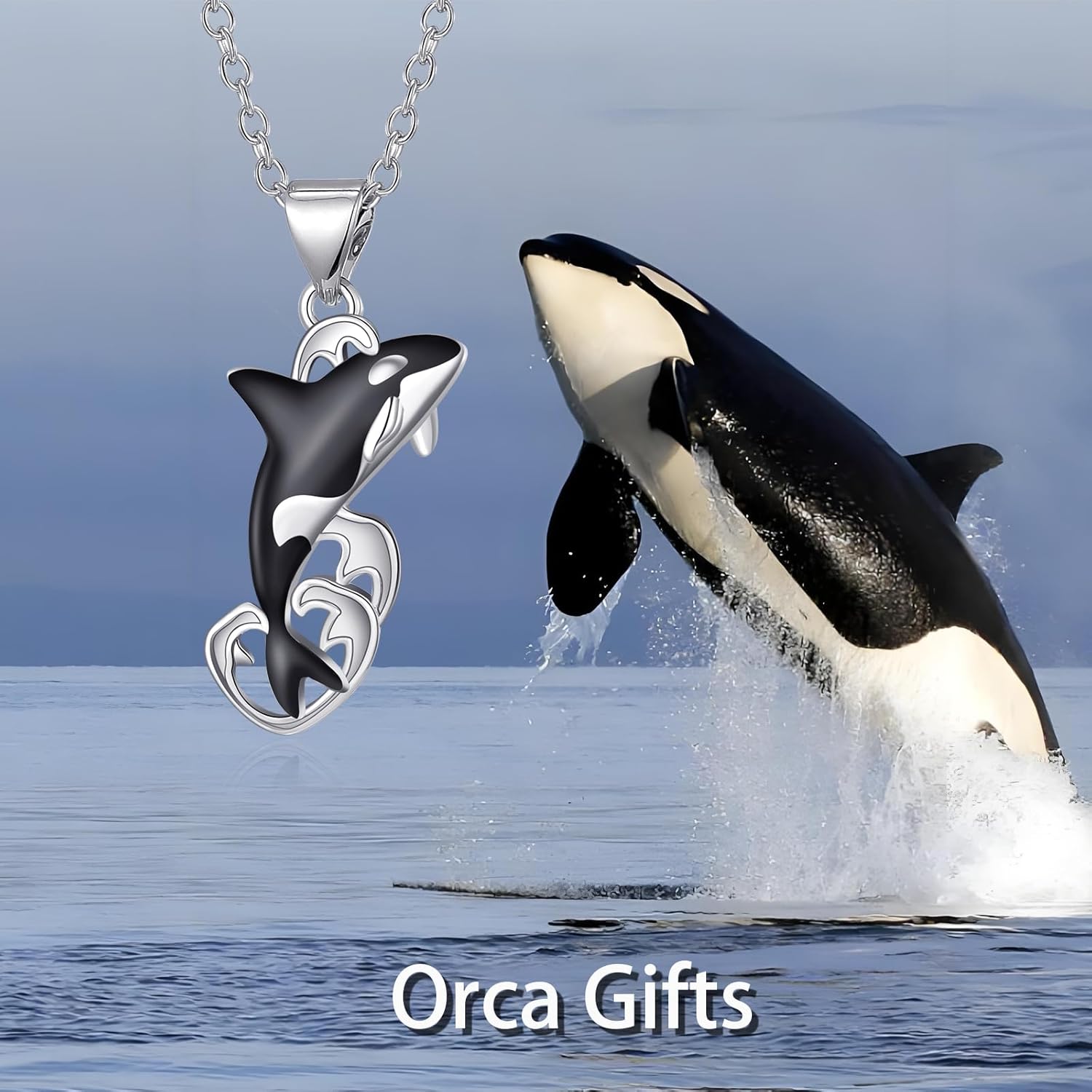 Orca Killer Whale Pendant Necklace Jewelry Gifts for Women - Image 6