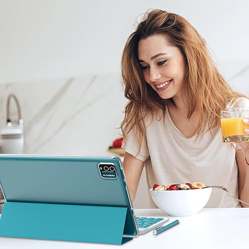 Miniatura 39 de ZZB Tableta con teclado 10 pulgadas Tablets Android 13 Tableta 2 en 1 Tablet 8GB+128GB/1TB expansión pestaña de juego incluido caso inalámbrico