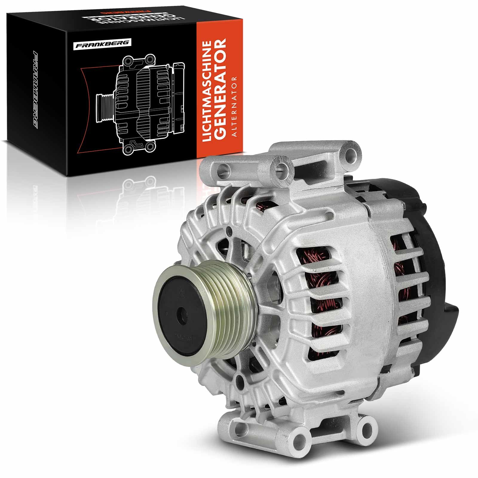 Frankberg 1x Lichtmaschine Kompatibel mit A3 8P1 1.8L-2.0L 2007-2012 A4 8E2 B6 1.6L-2.0L 2000-2004 A4 Avant 8D5 B5 1.6L 1996-2001 A4 Cabriolet 8H7 1.8L 2002-2005 Replace# TG15C017