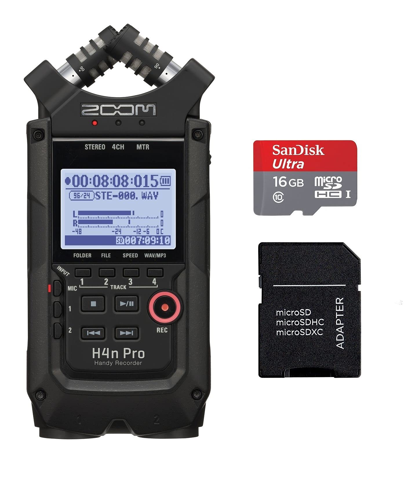 Zoom H4N PRO Black with 16GB SD Card & Card Adapter : Amazon.in