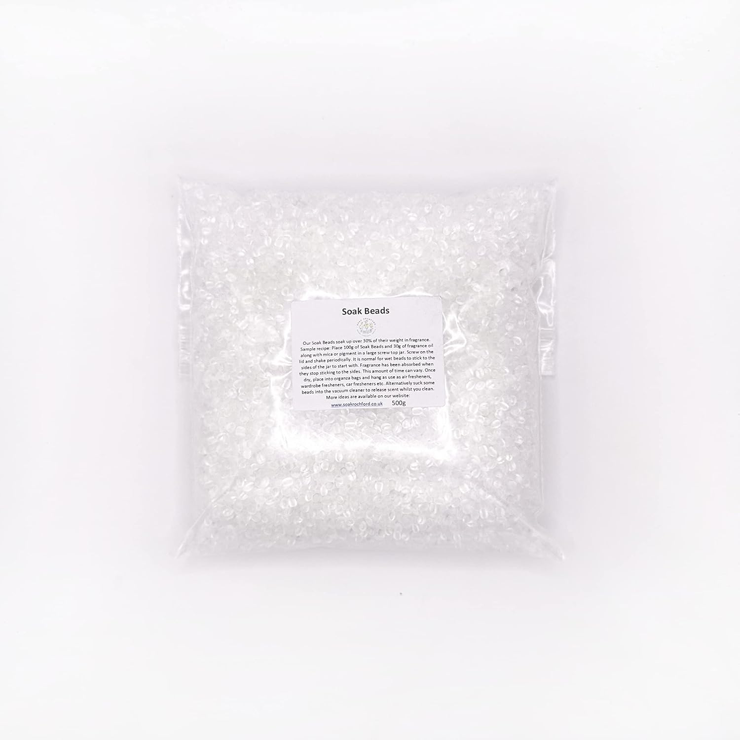 Unscented Aroma Beads Bulk 500g for Soak Beads, Car Freshener and