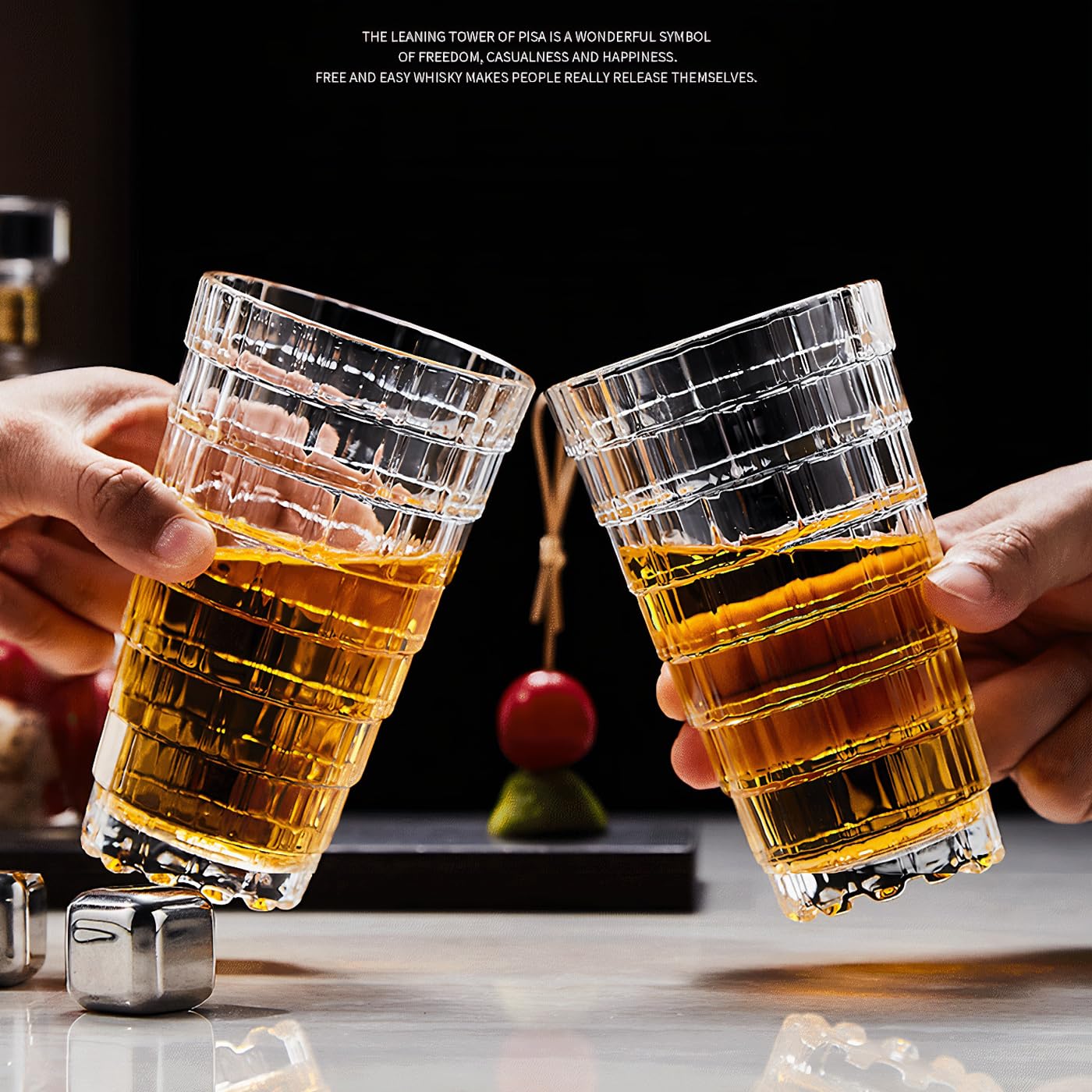 Juego de 6 vasos de vidrio (grandes de 15 onzas)