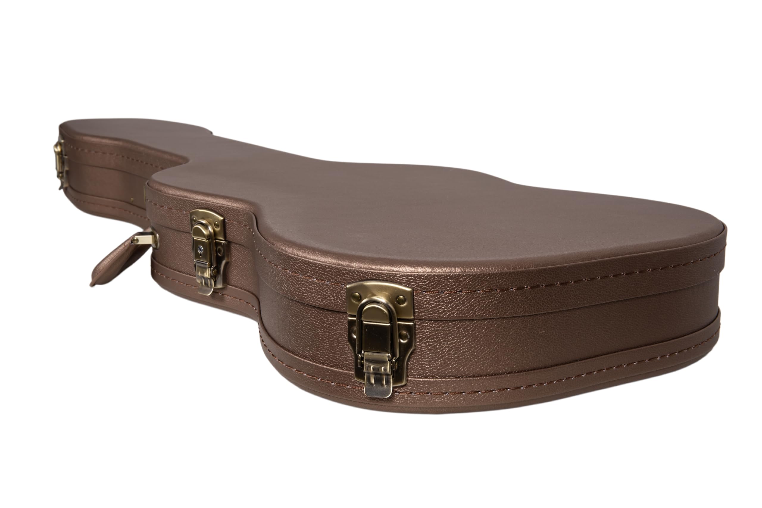 Crossrock Funda de Madera contorneada para Guitarra eléctrica, Interior de Terciopelo, Cerradura - Serie Designer