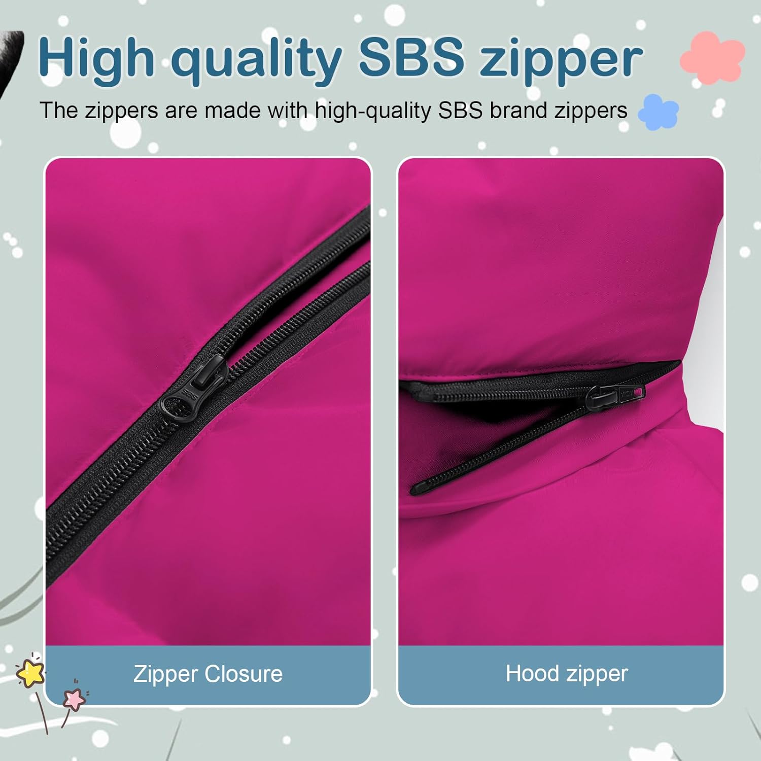 Girl's Winter Coat Kids Long Puffer Jacket Waterproof Snow Parka Warm Puffy Dress Coat with Removable Fur Hood - Image 6