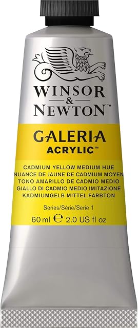 SG Education GAL 2120120 Full Range of Galeria Acrylic, 60 mL Tube, Cad Yell Med Hue
