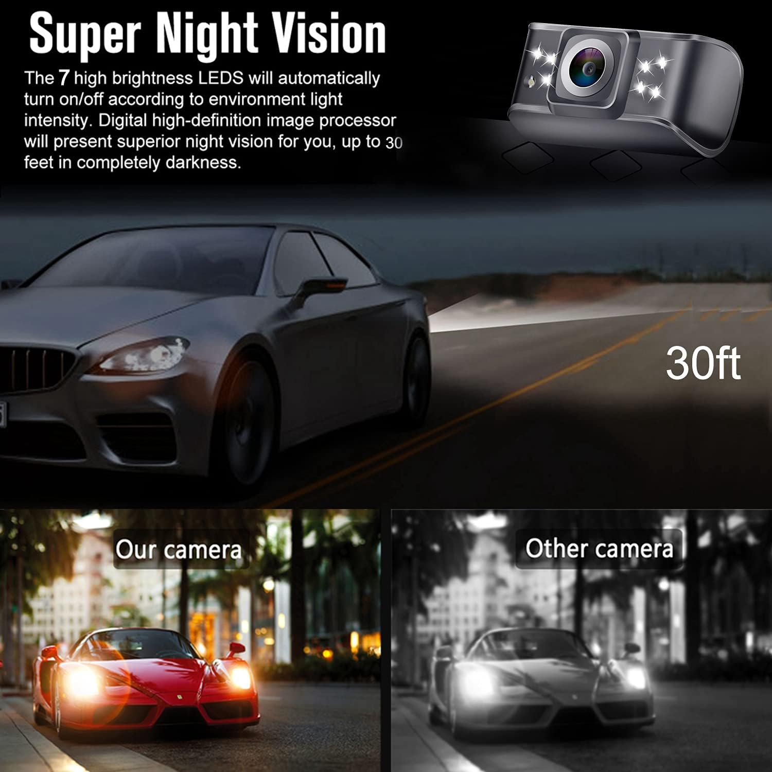 Buу 2 gеt 3 Rear View Mirror Camera for Cars,SUVs,Trucks HD 1080P with 4.3'' Mirror Backup Camera Monitor Wired Kit One Wire Plug and Play System IP69 Waterproof DIY Grid Lines LeeKooLuu LK1