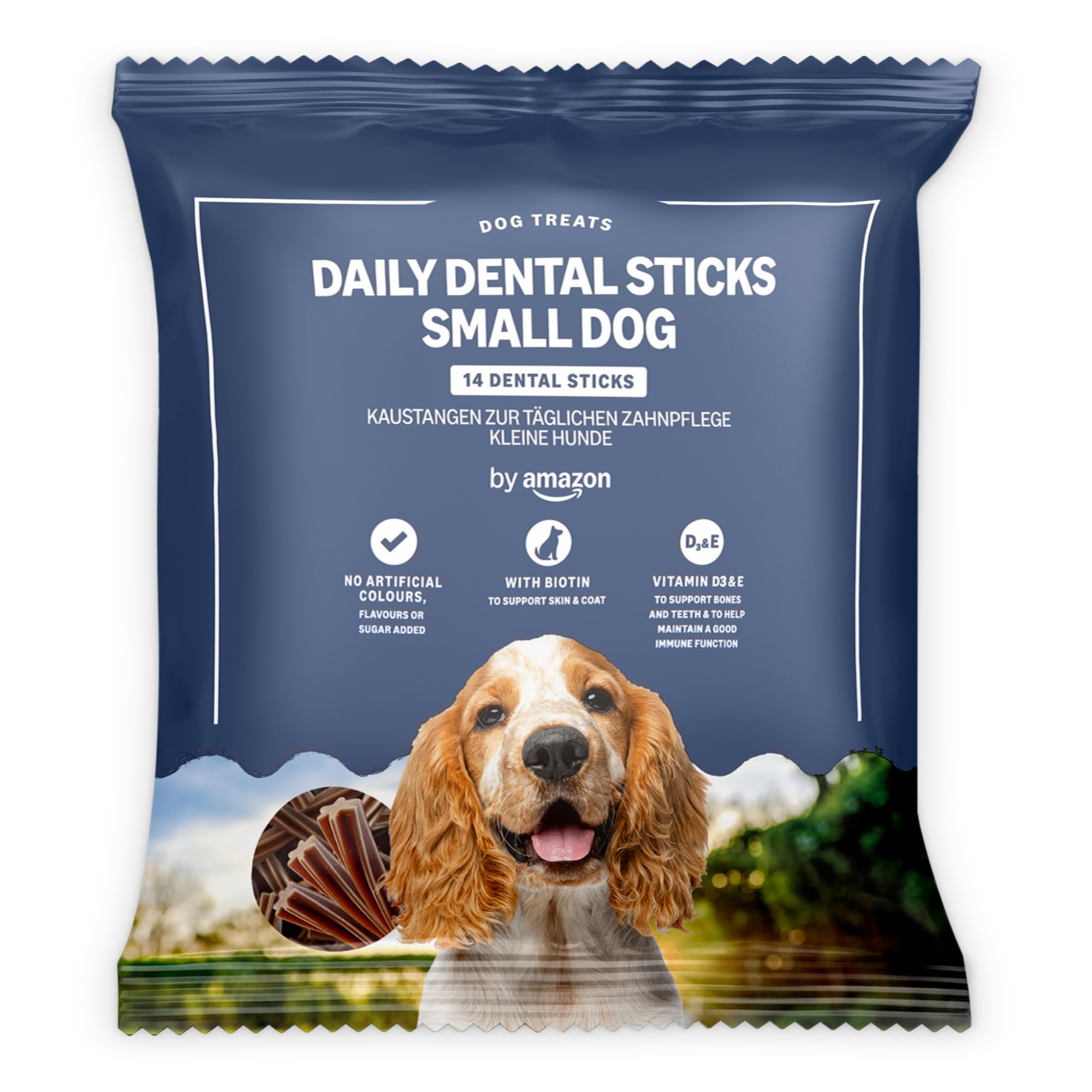 by Amazon - Kaustangen zur Täglichen Zahnpflege - Kleine Hunde, 220g