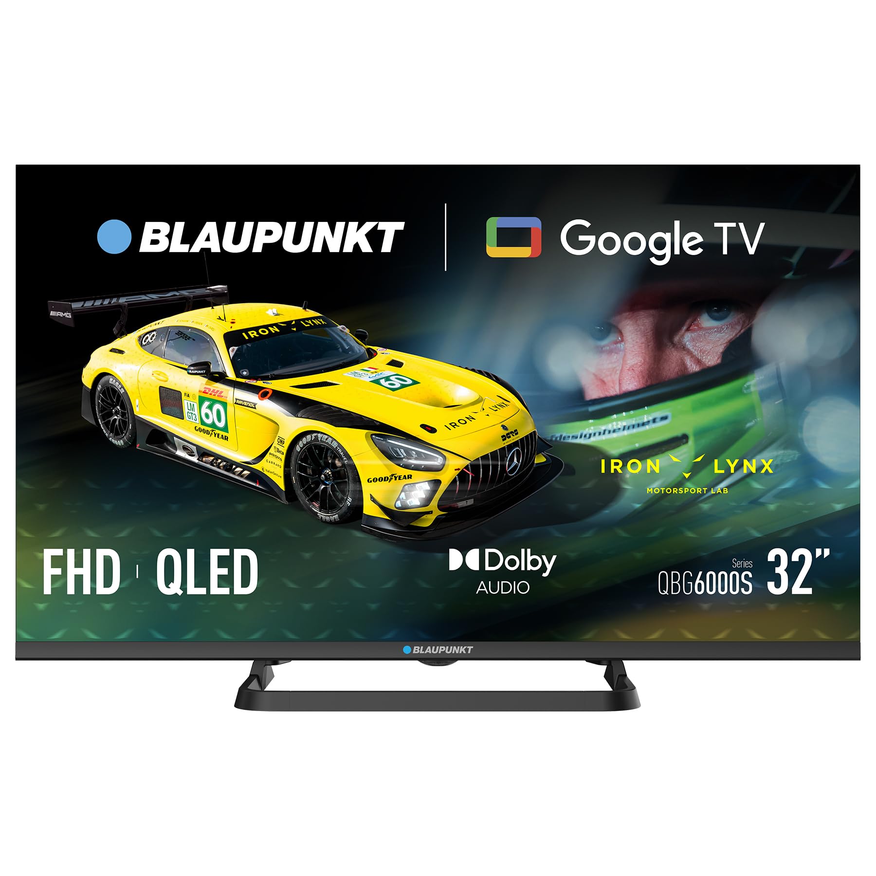 BLAUPUNKT 32" Smart TV, Google TV, QLED, Full HD (1080p), 32QBG6000S