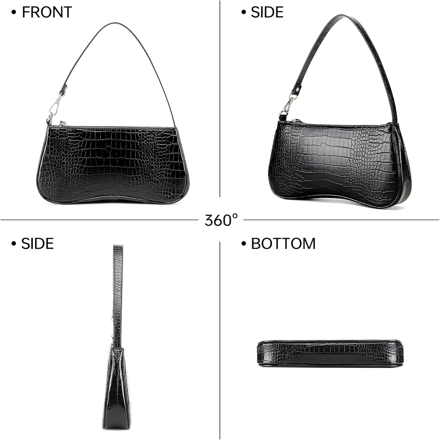 Shoulder Purse for Women Crocodile Purse Shoulder Bag Designer Purse Evening Purse for Daily Use