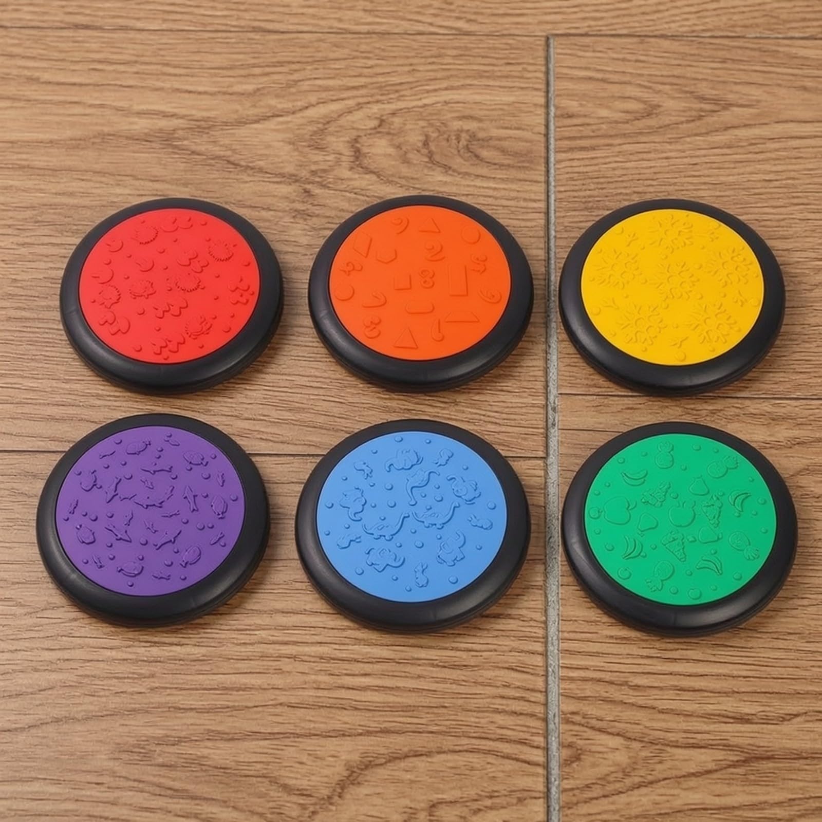 predolo 12 Pezzi Dischi per Equilibrio Tattile | Coordinazione Motoria, Dischi Tattili con Superficie Strutturata, per Asilo