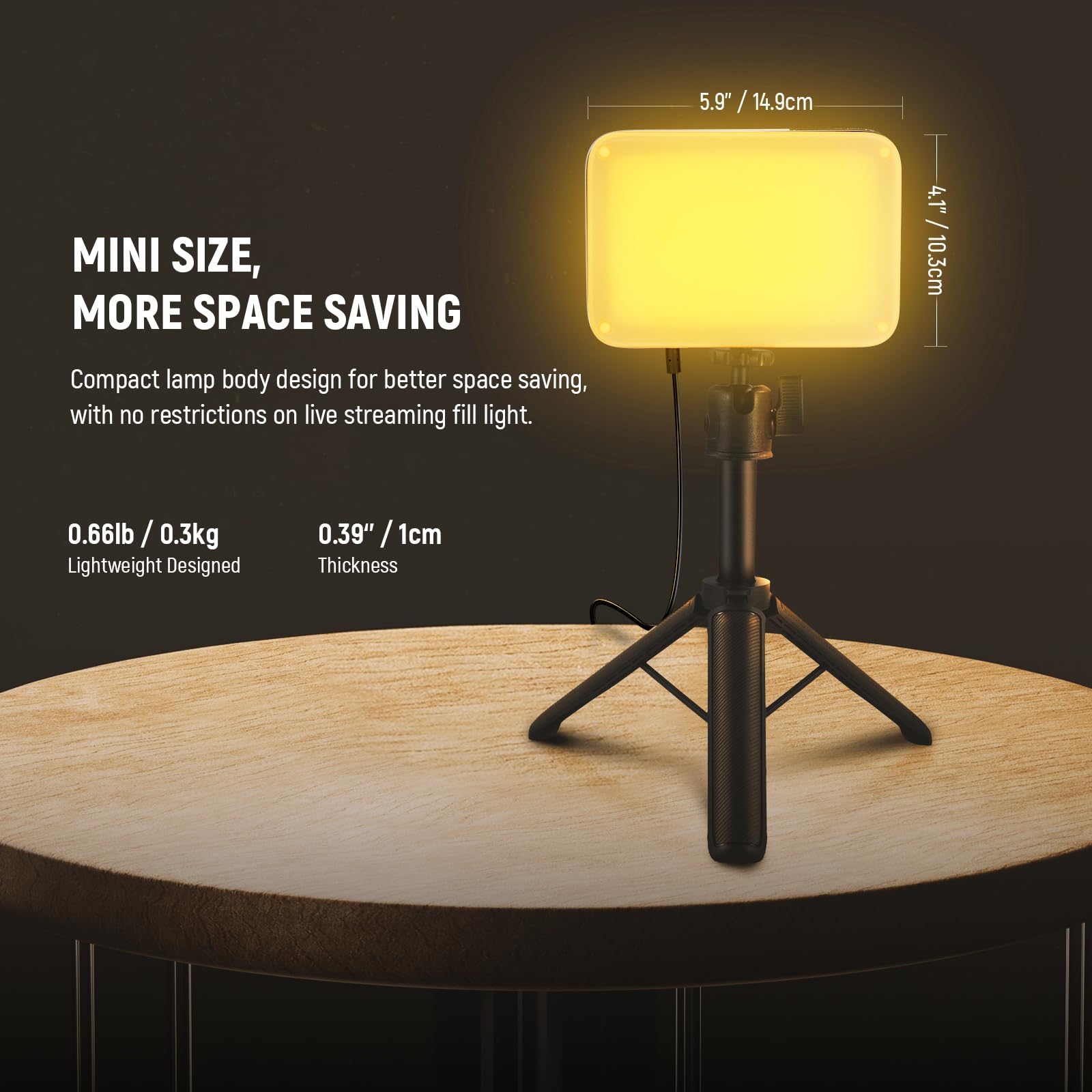 NEEWER Basics BP66 zestaw 2 lamp LED do wideokonferencji, oświetlenie stołowe, stojak na statyw/filtry, do kamery internetowej, komputera, laptopa, zoomu, makijażu, strumieniowego przesyłania selfie