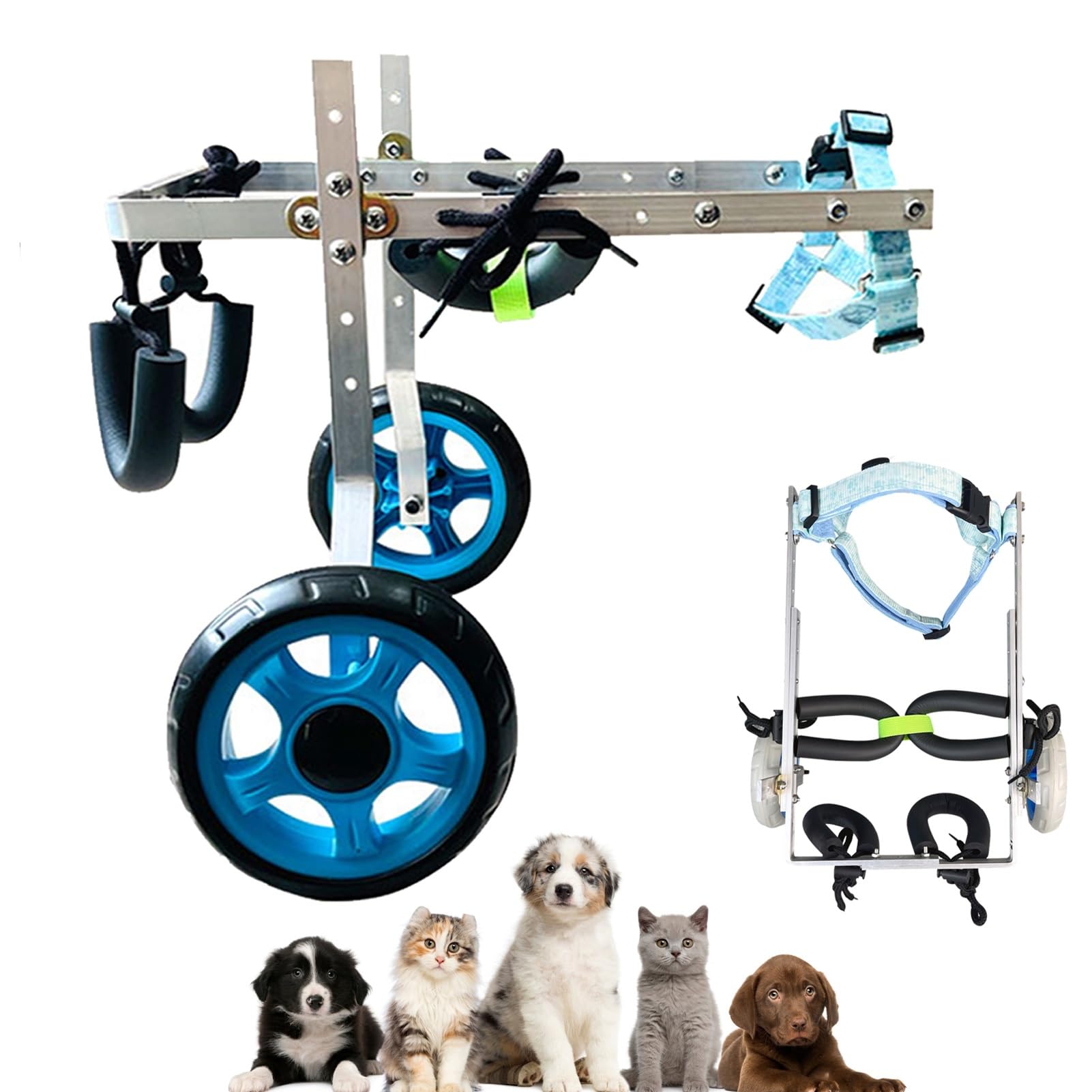 Déambulateur Assisté pour Chien pour Corriger le Handicap des Pattes Arrière