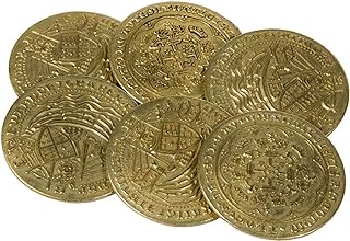 Early English Kings Themed Prop Coins - 35mm 6 Gold Replica Coins - Historical Prop and Novelty Coins