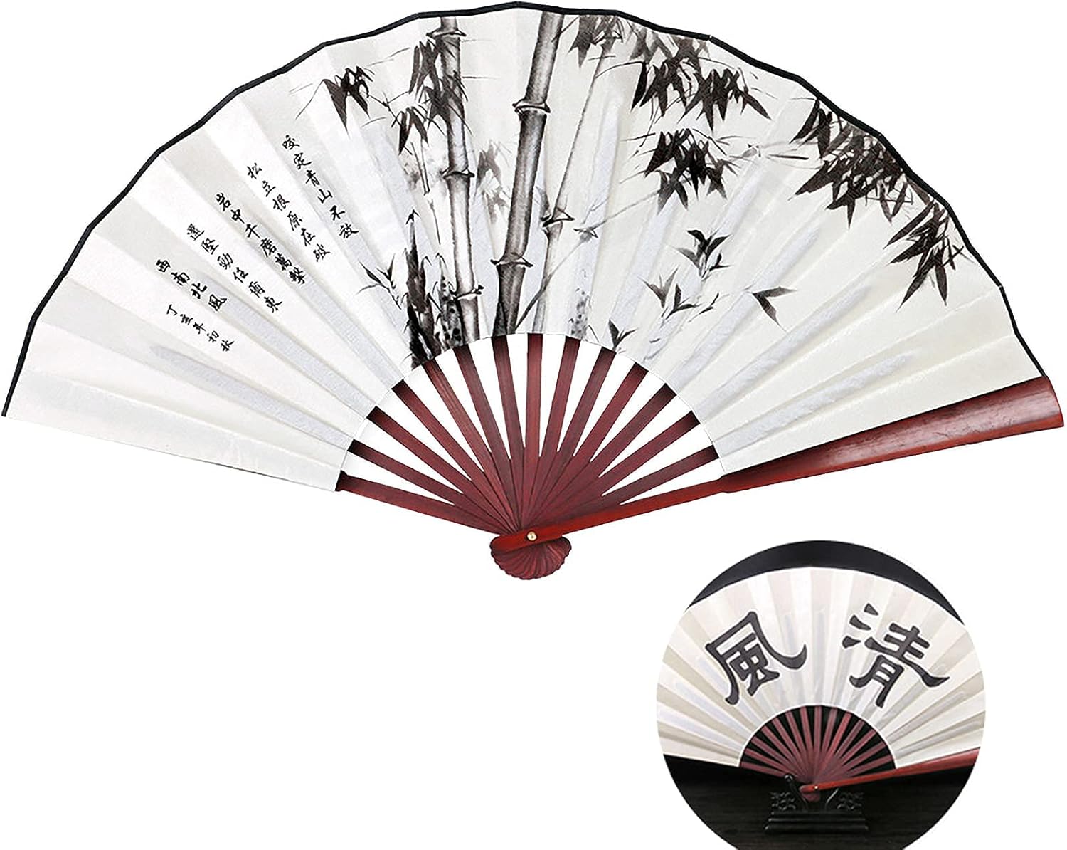 Outdoor Patio Umbrella Parasol, Straw-proof Parasol, Waterproof Garden Umbrella, Outdoor Parasol, Without Base, With Folding Fan (Wood Color) good