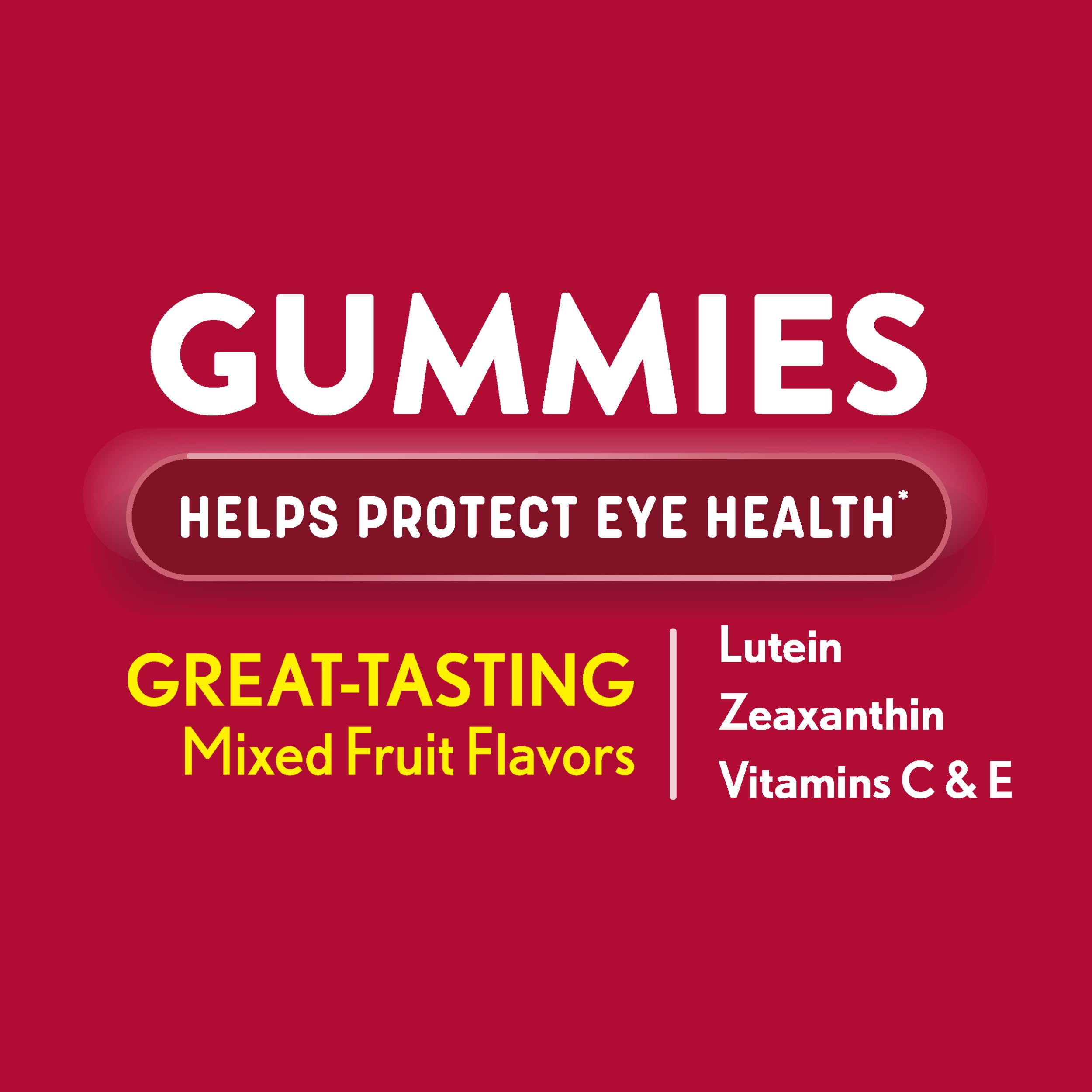 Ocuvite Bausch + Lomb Eye Health Gummies with Lutein, Zeaxanthin and other Antioxidants, 60 Count Bottle